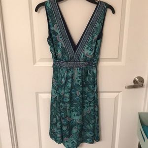 Silk peacock dress!